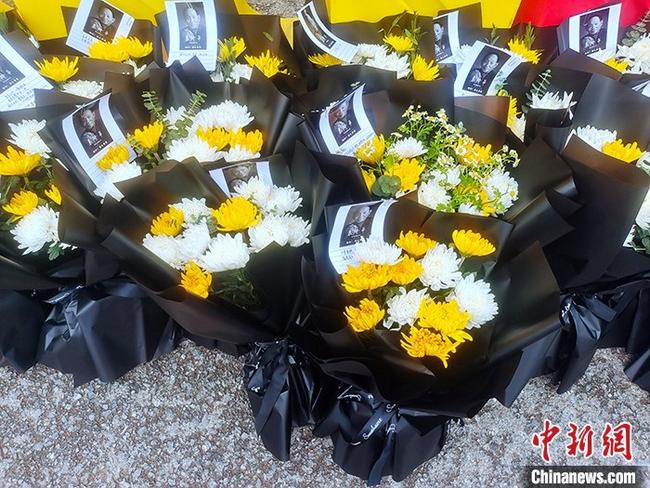 袁隆平遗体送别仪式现场
