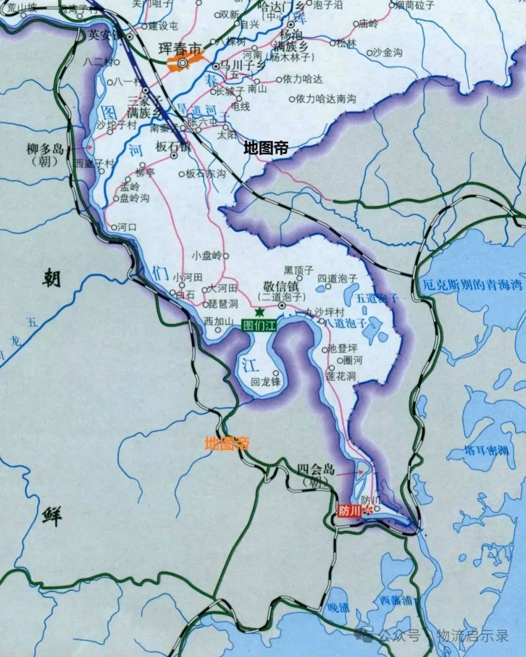 图们江的开发。中朝俄三国就共同开发图们江航运达成一致