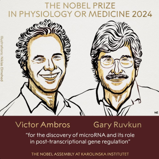 Victor Ambros教授和Gary Ruvkun教授